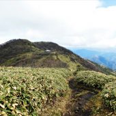 岡山、那岐山頂に向かう 