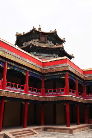 北京、河北省・北京から河北路を内モンゴルへ 奇岩の回廊（承徳近郊） 避暑山庄 普陀宗乗之廟 普楽寺夕景の写真　清朝四大皇帝、康熙帝ゆかりの地を訪ねて4-11