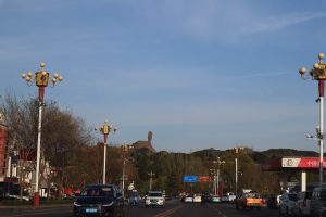 北京、河北省・北京から河北路を内モンゴルへ 奇岩の回廊（承徳近郊） 避暑山庄 普陀宗乗之廟 普楽寺夕景の写真　清朝四大皇帝、康熙帝ゆかりの地を訪ねて5-8