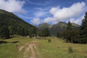 四川省・成都賽窄巷子、塔嶺村、葫芦海への登山道、葫芦海の写真　仙境の村、党嶺から葫芦海に登る4-6