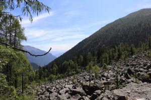 四川省・成都賽窄巷子、塔嶺村、葫芦海への登山道、葫芦海の写真　仙境の村、党嶺から葫芦海に登る5-6