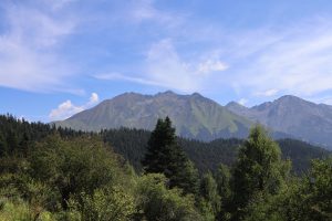 四川省・成都賽窄巷子、塔嶺村、葫芦海への登山道、葫芦海の写真　仙境の村、党嶺から葫芦海に登る5-7