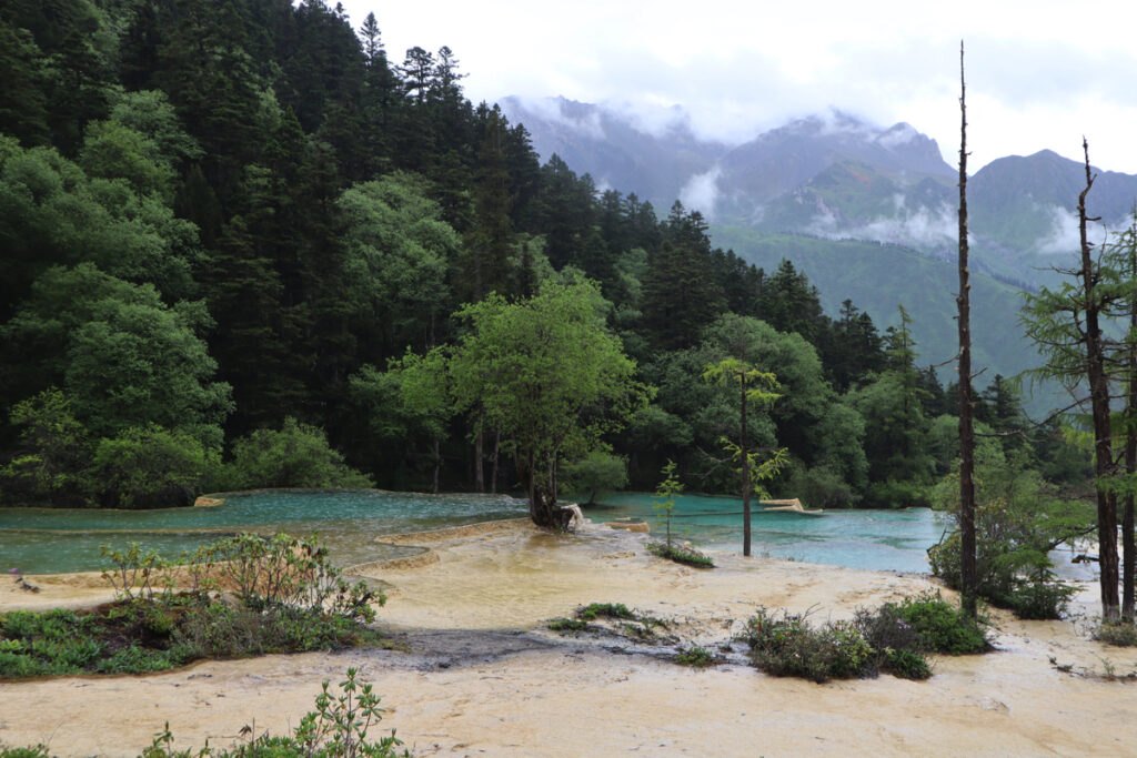 四川省・黄龍溝の写真　仙境の翡翠池3-5