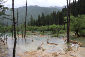 四川省・黄龍溝の写真 仙境の翡翠池5-7