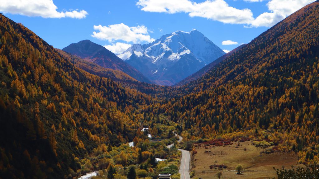 四川省・八美高原の写真　八美の紅葉に魅せられて3-5