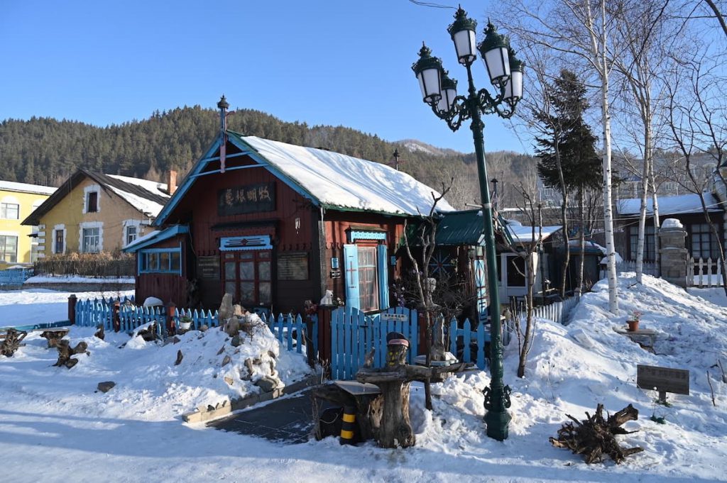 黒竜江省・牡丹江横道河子の写真　冬の恋情その2-1