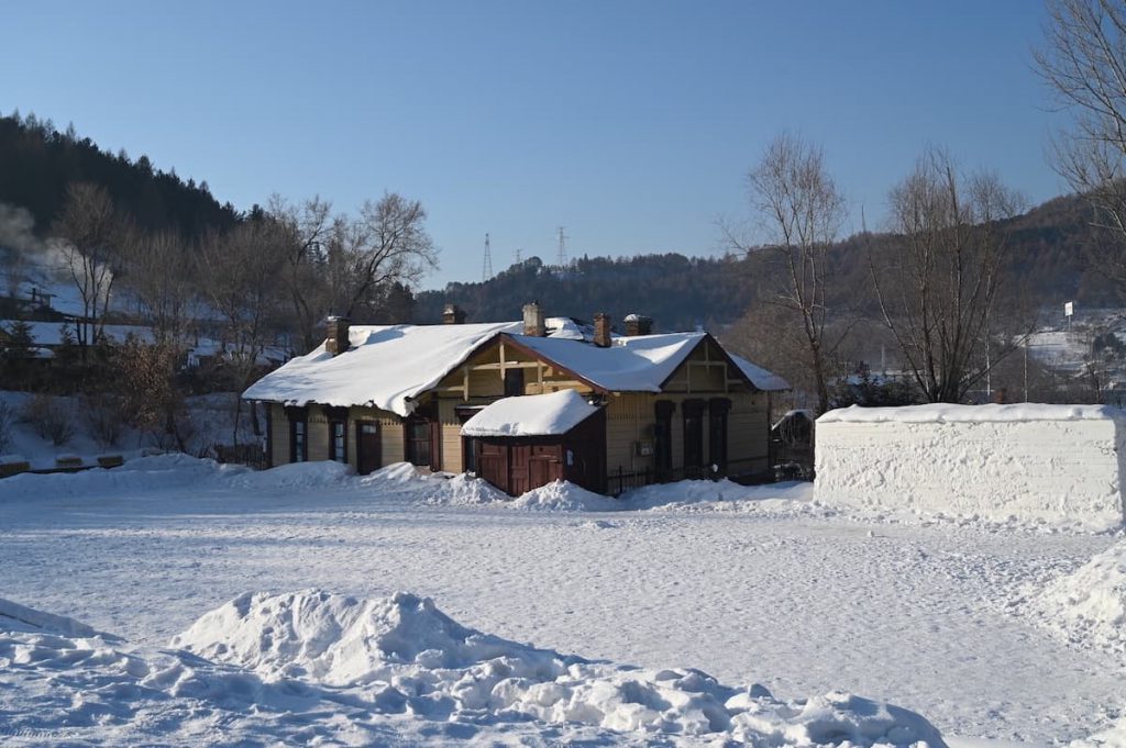 黒竜江省・牡丹江横道河子の写真　冬の恋情その2-4