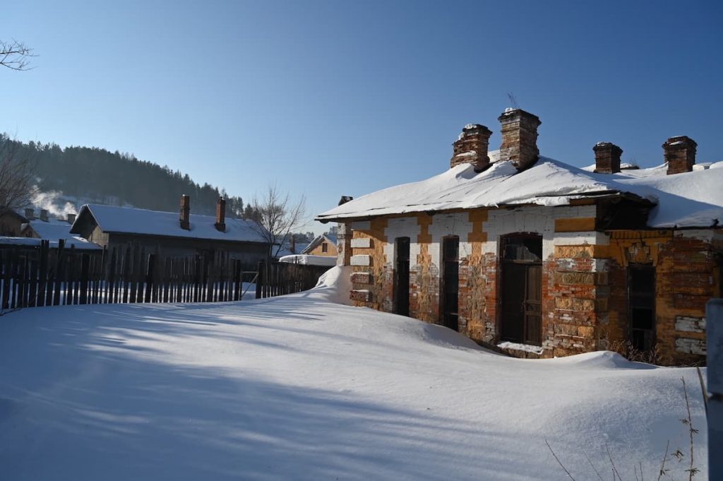 黒竜江省・牡丹江横道河子の写真　冬の恋情その2-5