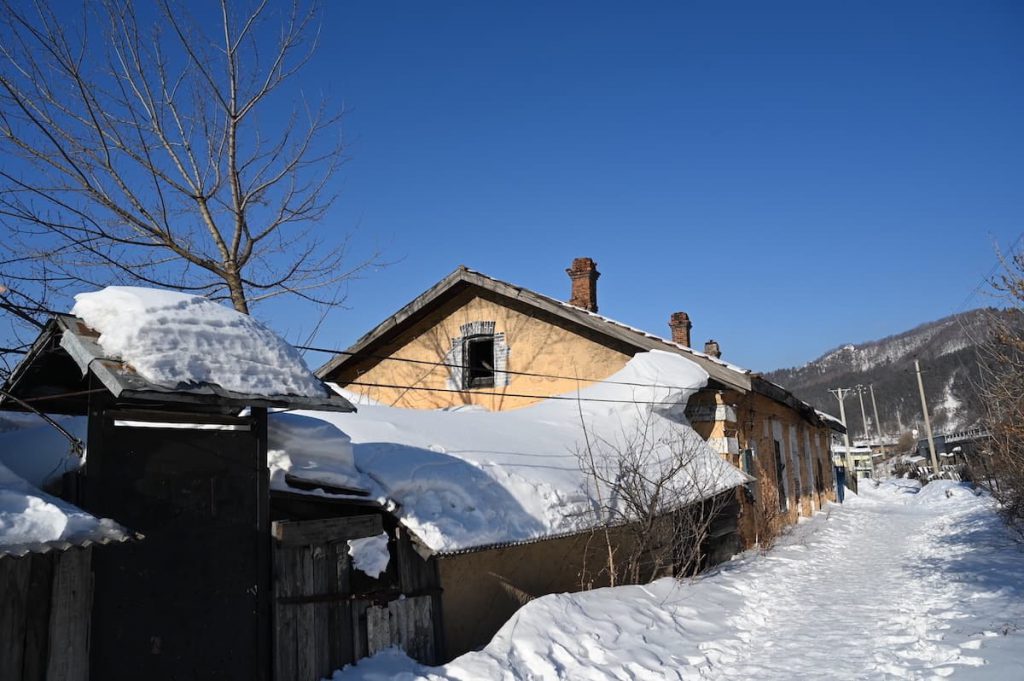 黒竜江省・牡丹江横道河子の写真　冬の恋情その2-2-1