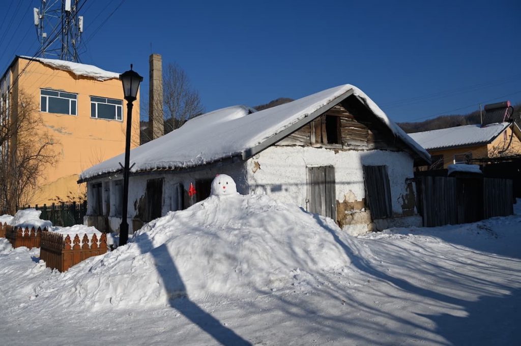 黒竜江省・牡丹江横道河子の写真　冬の恋情その2-2-2