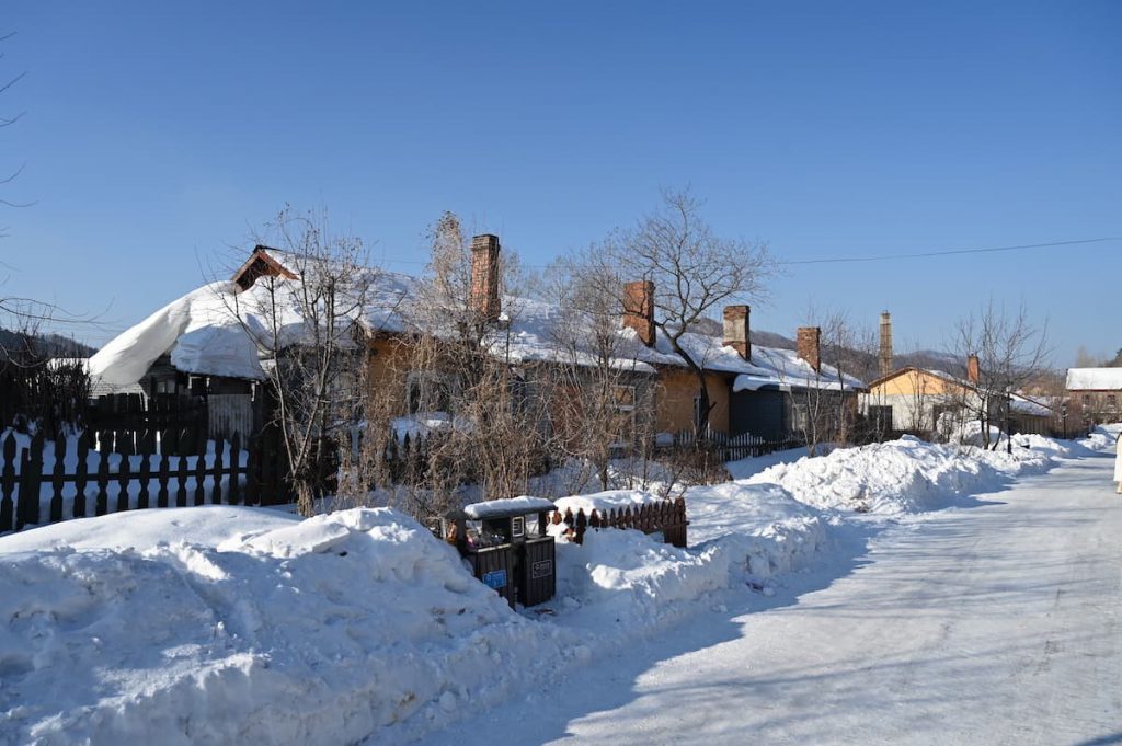 黒竜江省・牡丹江横道河子の写真 冬の恋情その2-3-5