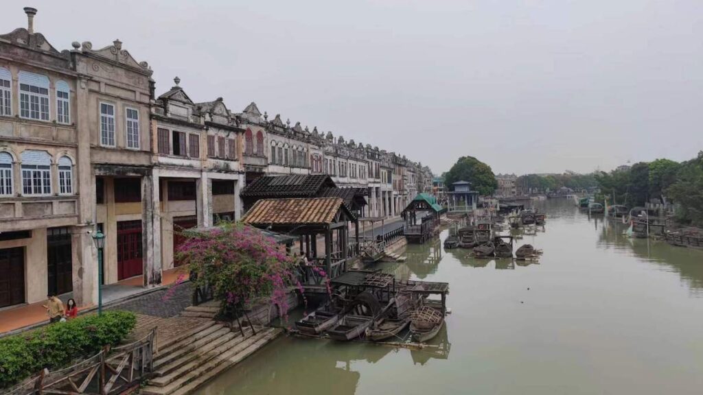 香港・マカオ・広東省・の写真　珠江デルタと赤坎（チーカン）鎮6-1