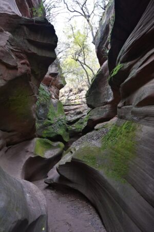 陝西省・の写真　岩と光の夢の回廊7-6