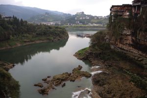 湖南省・芙蓉鎮／紅石林の写真　千年の古鎮と奇岩-9