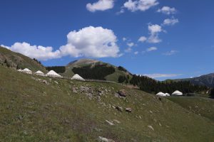 新疆ウィグル自治区・賽里木（サリム）湖、果子溝の写真　碧水、碧空、山花爛漫の伊犁河谷へ2-9