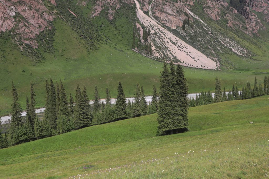 新疆ウィグル自治区・夏塔古道の写真　シルクロードの古道を歩く-5