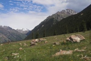 新疆ウィグル自治区・夏塔古道の写真　シルクロードの古道を歩く-9
