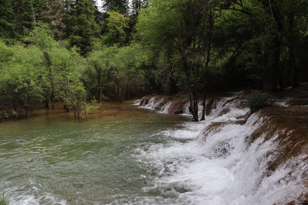 四川省・黄龍溝の写真　仙境の翡翠池-3