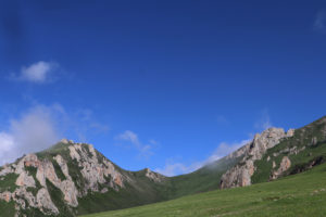 甘粛省・国道345号と黄河の写真 母なる黄河を渡り国道345号を行く2-10