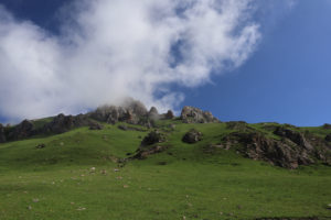 甘粛省・国道345号と黄河の写真 母なる黄河を渡り国道345号を行く2-11