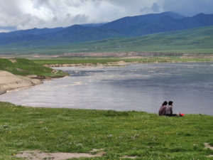 国道345号と黄河