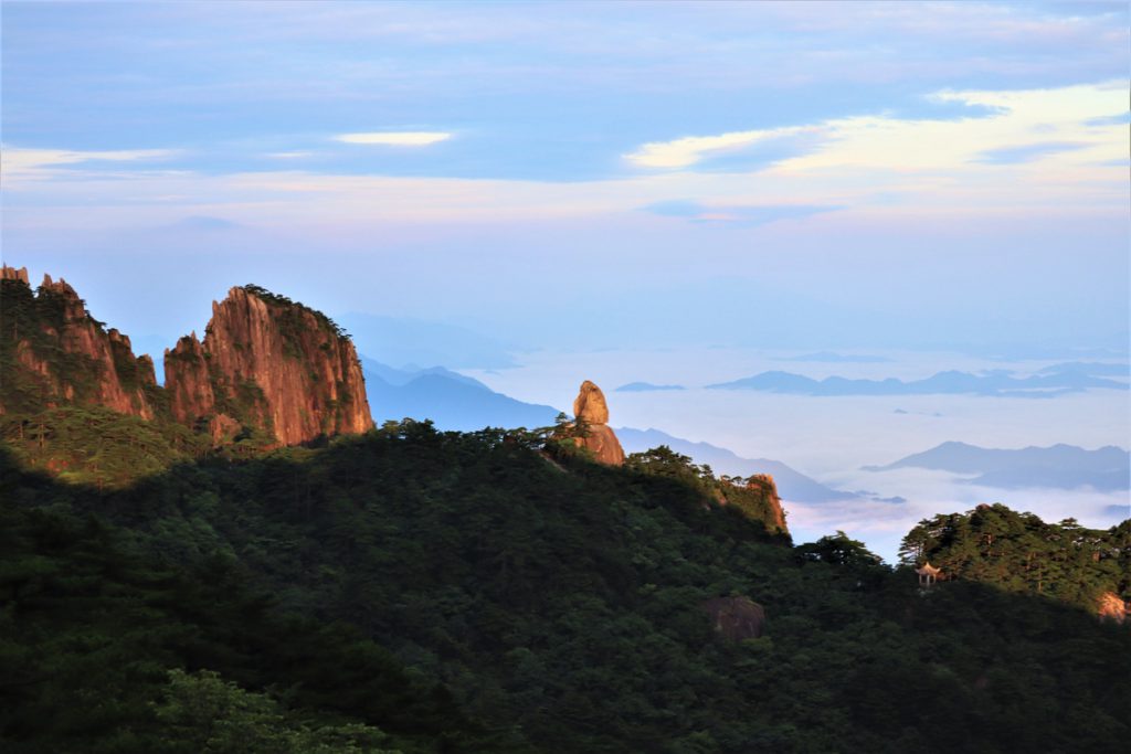 安徽省・黄山の写真 “天井図画”の奇岩の地5-1