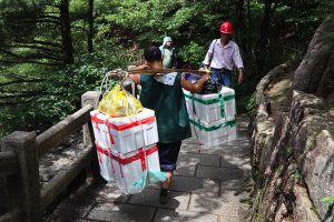 安徽省・黄山の写真 “天井図画”の奇岩の地5-11