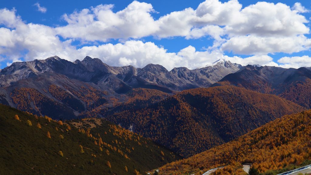 四川省・八美高原の写真　八美の紅葉に魅せられて-4