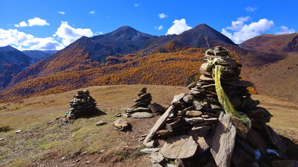 四川省・八美高原の写真　八美の紅葉に魅せられて-5