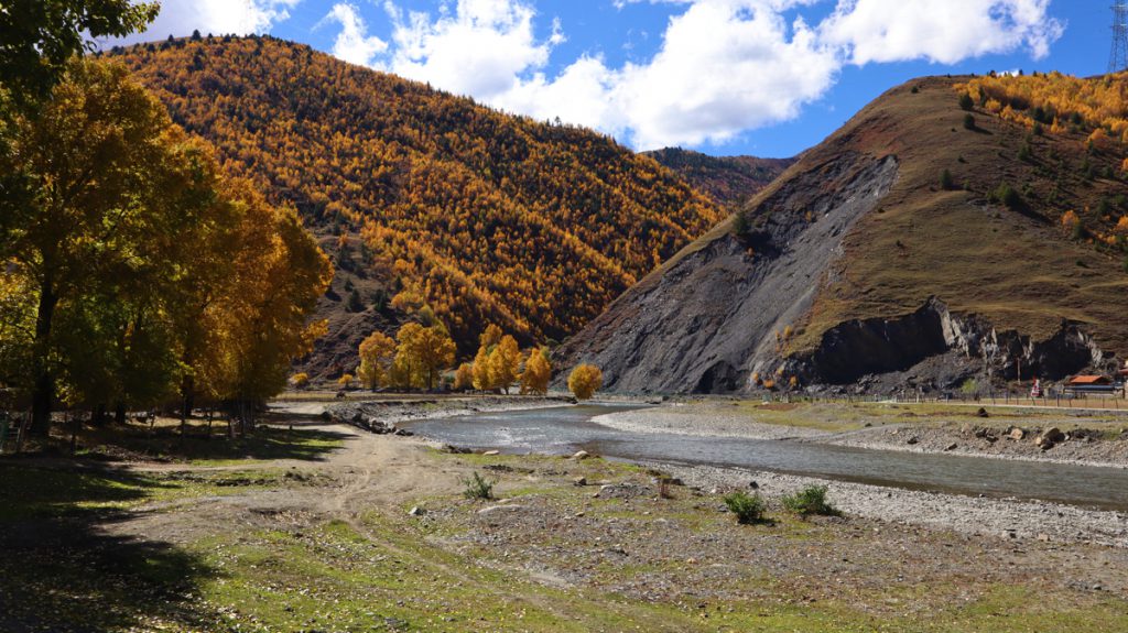 四川省・八美高原の写真　八美の紅葉に魅せられて4-3