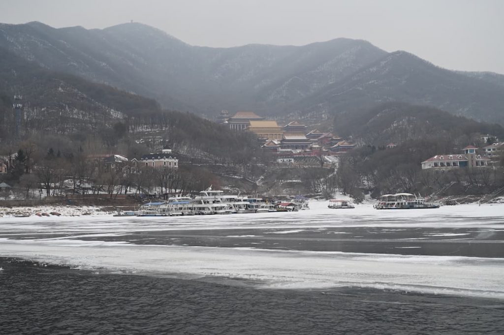 吉林省・吉林霧淞島の写真　冬の恋情その1-1