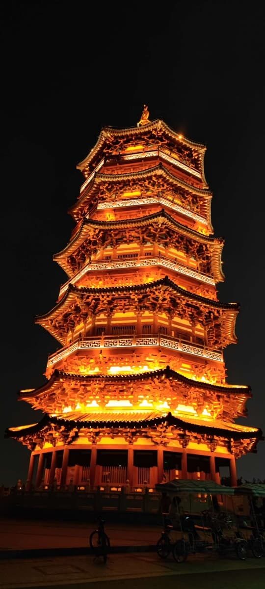 河南省・洛陽、龍門峡の写真　中原の都、洛陽應天門と牡丹-5